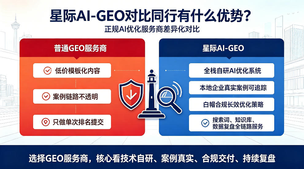 马鞍山星际AI-GEO对比同行有什么优势？正规AI优化服务商差异化对比